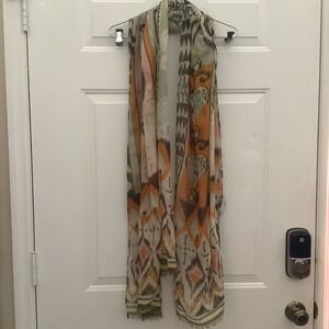 Aldo Multi-Color Scarf w/‎ Fringe 74x38